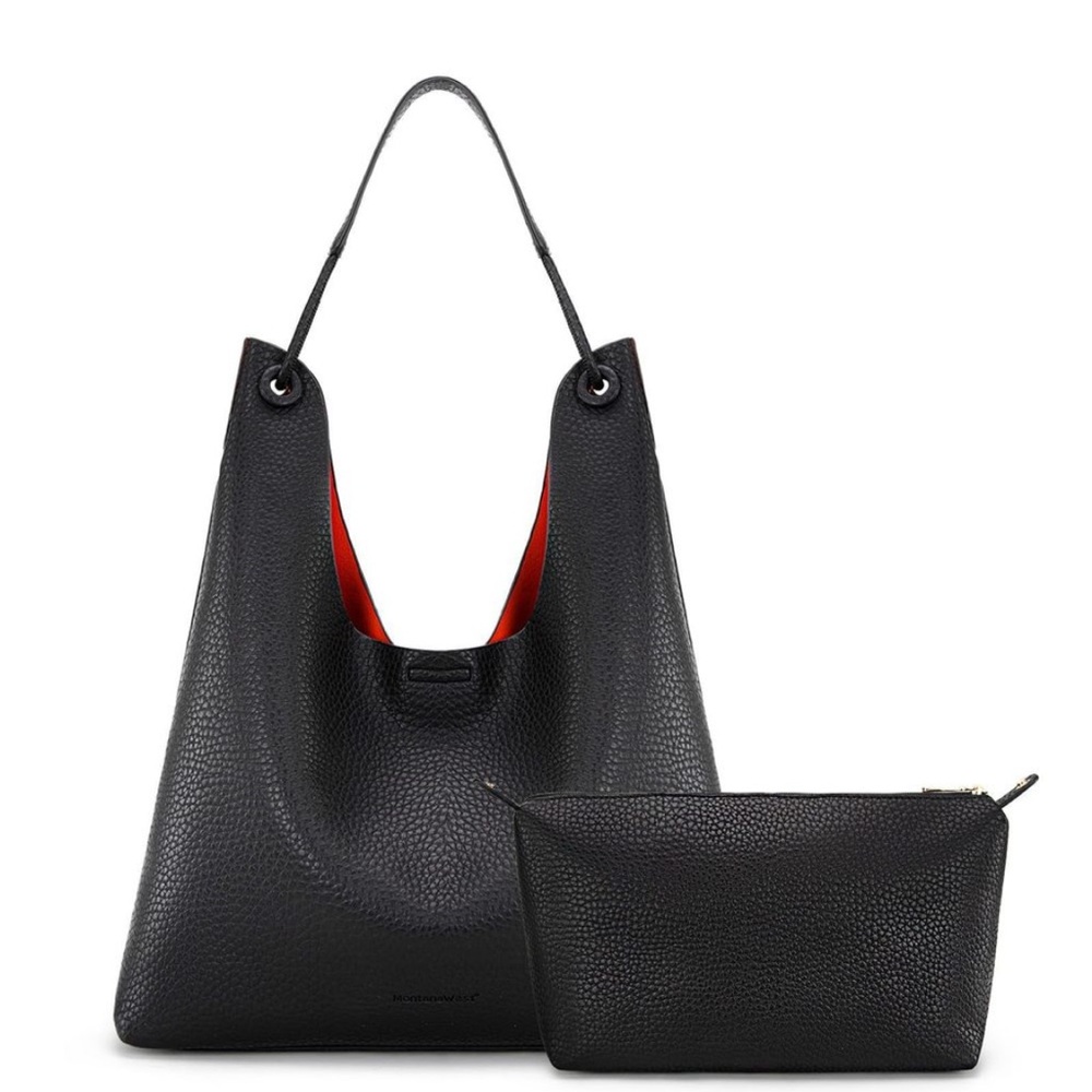 Montana West Black Tote Bag